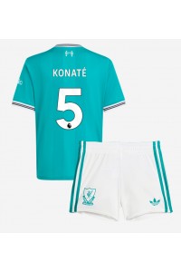 Fotbalové Dres Liverpool Ibrahima Konate #5 Dětské Třetí Oblečení 2025-26 Krátký Rukáv (+ trenýrky)